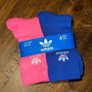Adidas Vibrant Multicolor Crew Socks - 6 pair